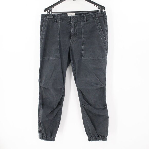 Nili Lotan Cropped Military Pants Women’s 10 L26 Ankles Zip distressed ankle zip - Picture 1 of 12